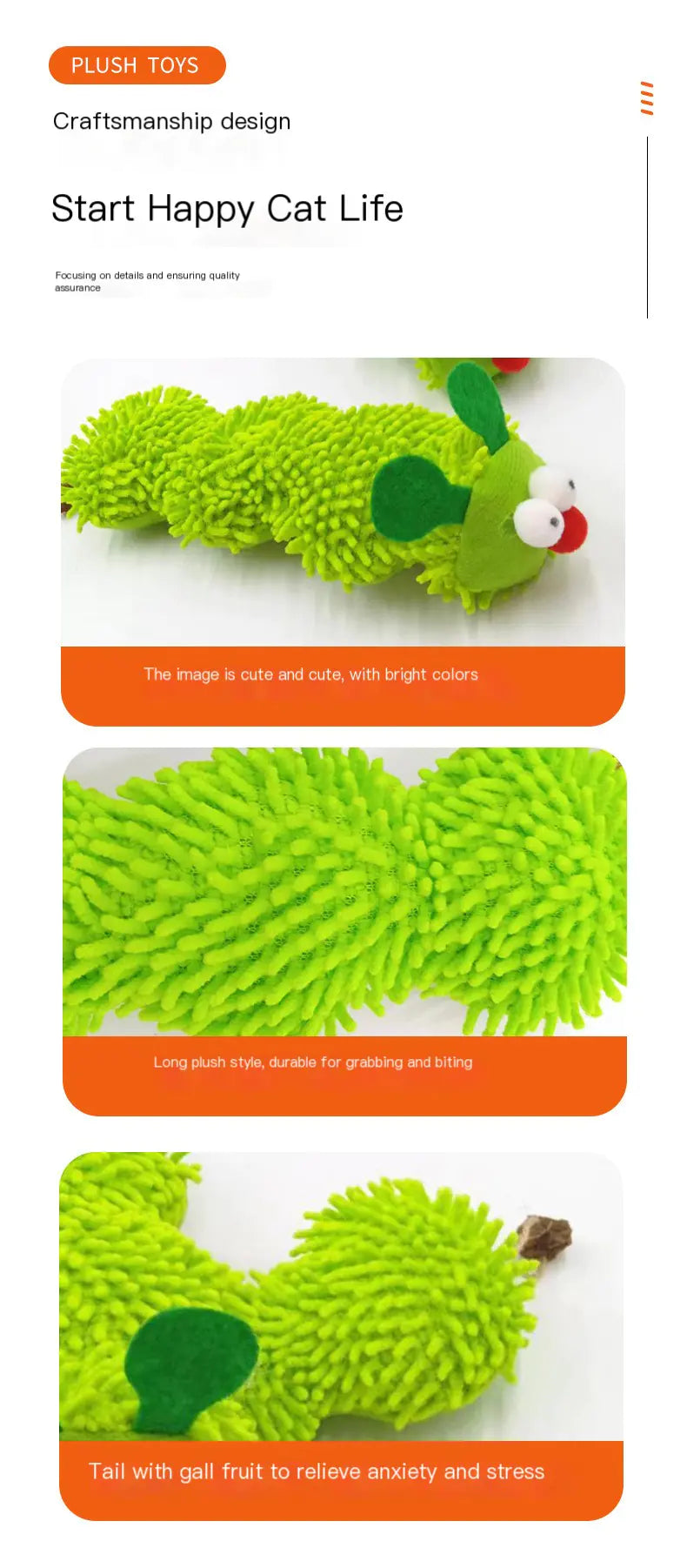 Catnip Caterpillar Toy