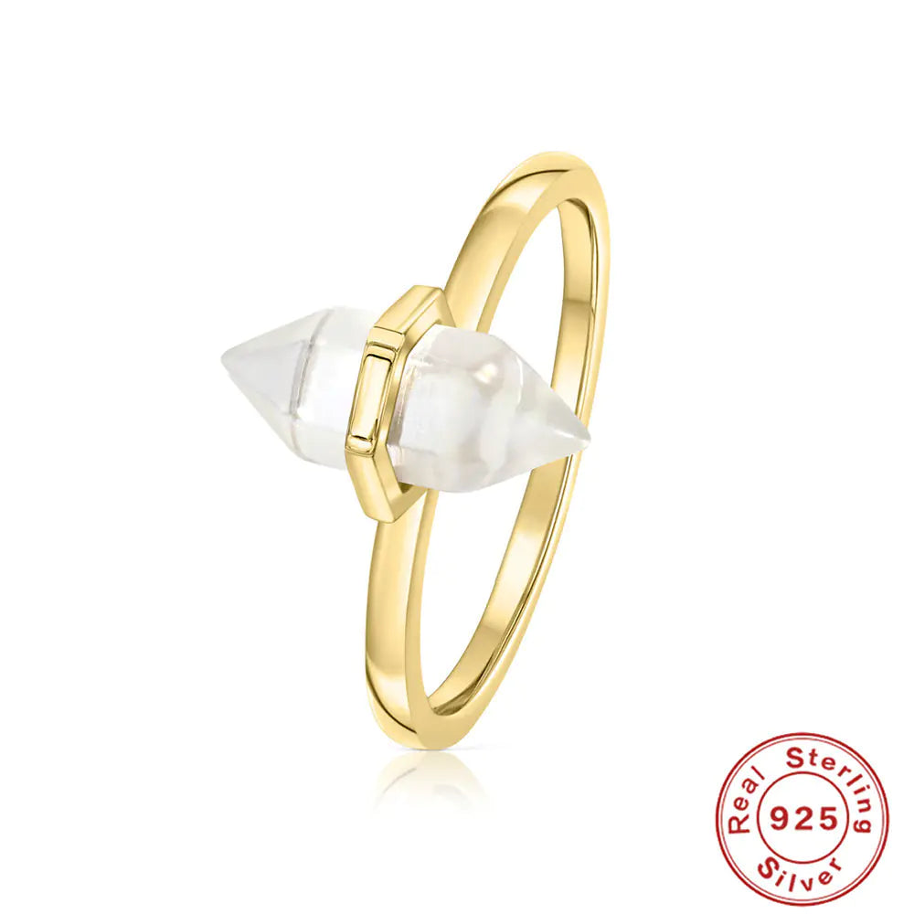 S925 Sterling Silver Luxury Diamond Crystal Ring