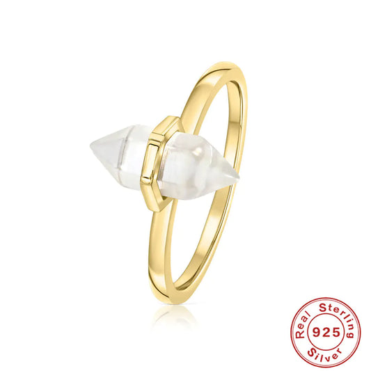 S925 Sterling Silver Luxury Diamond Crystal Ring